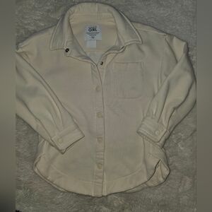 Athleta Girl Cream Thick Shacket Size 6 - XS